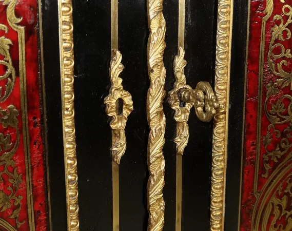 Petit Cabinet en Marqueterie Boulle, époque Napoléon III – Milieu XIXe