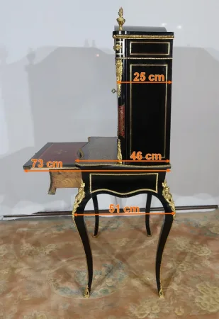 Petit Cabinet en Marqueterie Boulle, époque Napoléon III – Milieu XIXe