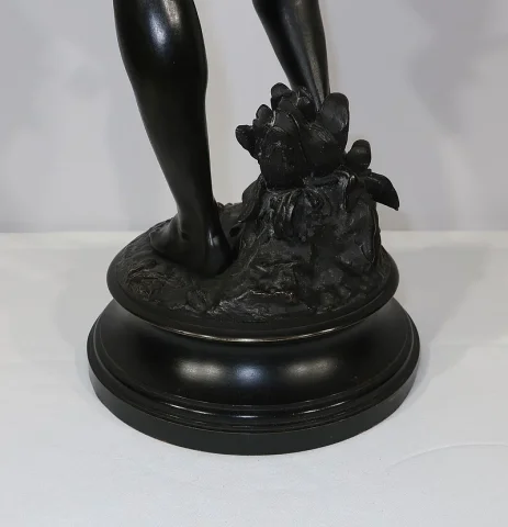 Important Bronze « David », par A. Gaudez – Fin XIXe