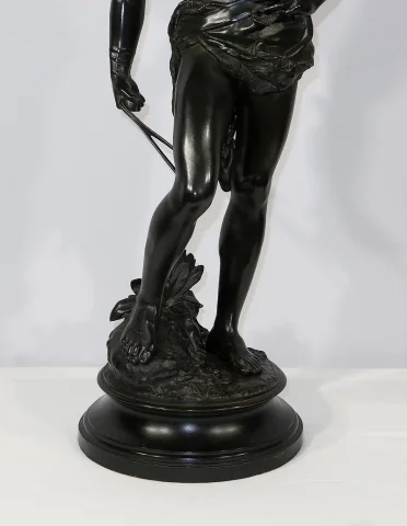 Important Bronze « David », par A. Gaudez – Fin XIXe