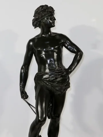 Important Bronze « David », par A. Gaudez – Fin XIXe