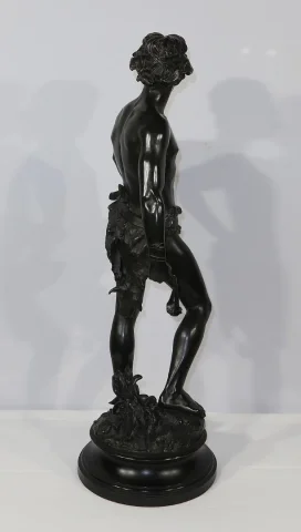 Important Bronze « David », par A. Gaudez – Fin XIXe