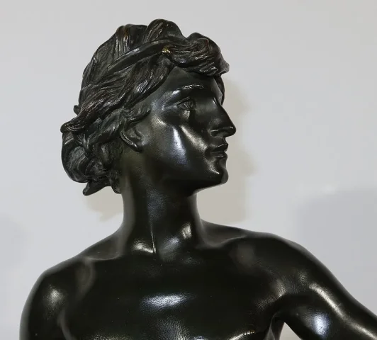Important Bronze « David », par A. Gaudez – Fin XIXe