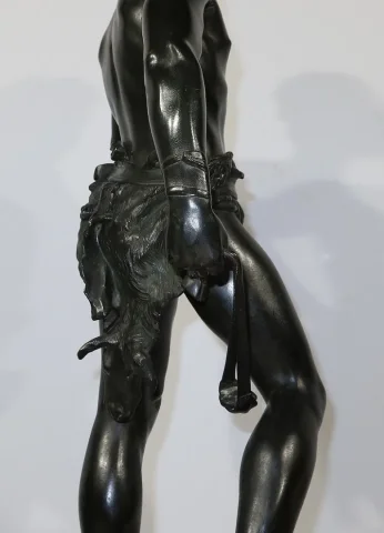 Important Bronze « David », par A. Gaudez – Fin XIXe
