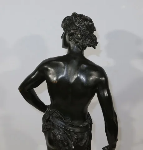 Important Bronze « David », par A. Gaudez – Fin XIXe