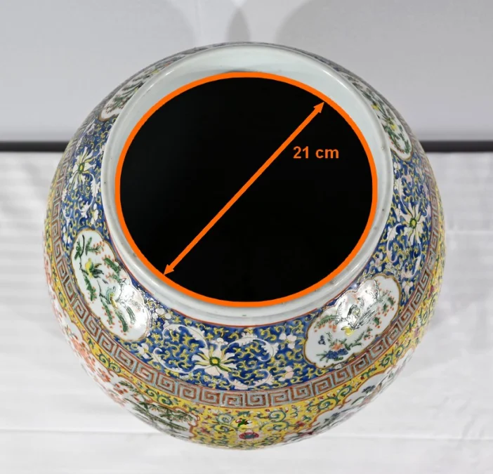 Importante Potiche en Porcelaine, Canton – Fin XIXe