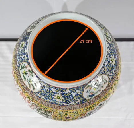 Importante Potiche en Porcelaine, Canton – Fin XIXe