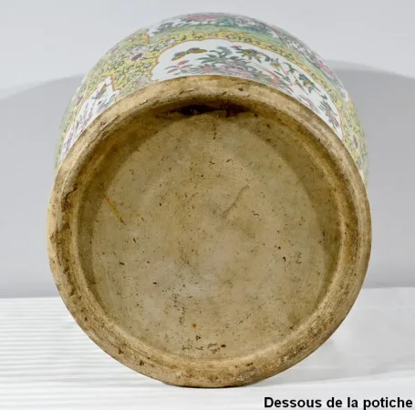 Importante Potiche en Porcelaine, Canton – Fin XIXe