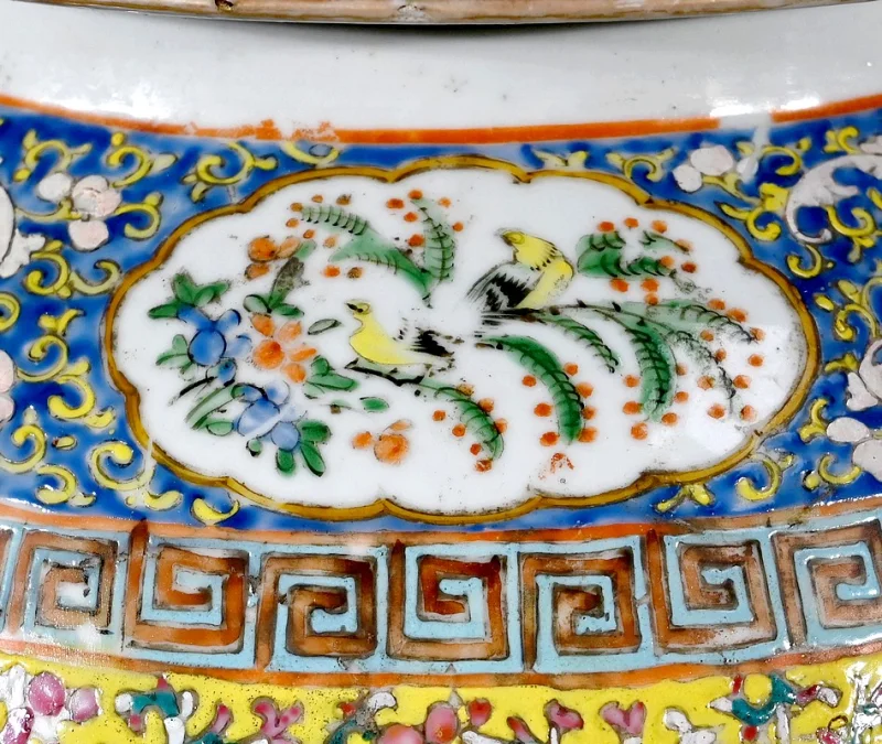 Importante Potiche en Porcelaine, Canton – Fin XIXe