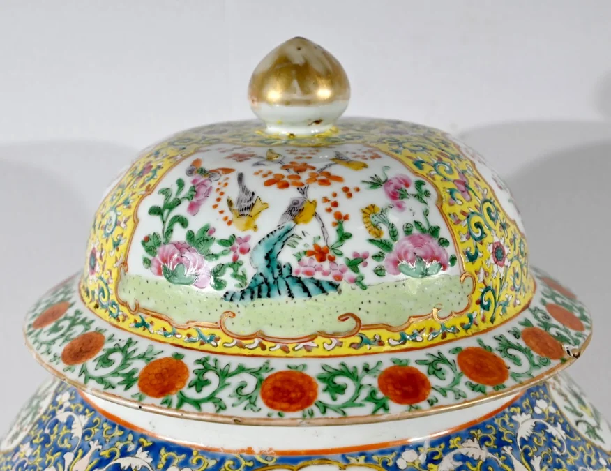 Importante Potiche en Porcelaine, Canton – Fin XIXe