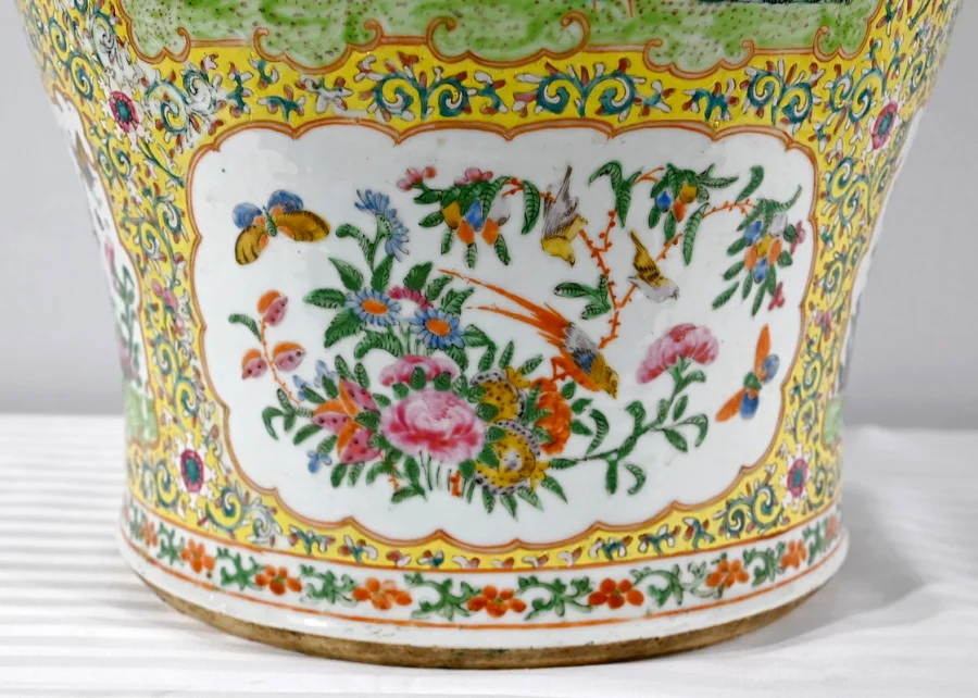 Importante Potiche en Porcelaine, Canton – Fin XIXe