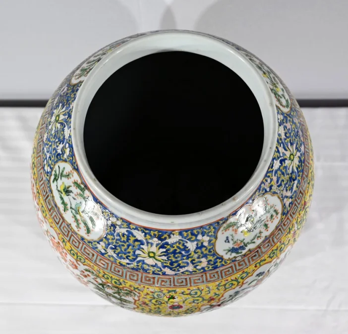 Importante Potiche en Porcelaine, Canton – Fin XIXe