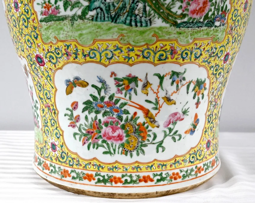 Importante Potiche en Porcelaine, Canton – Fin XIXe