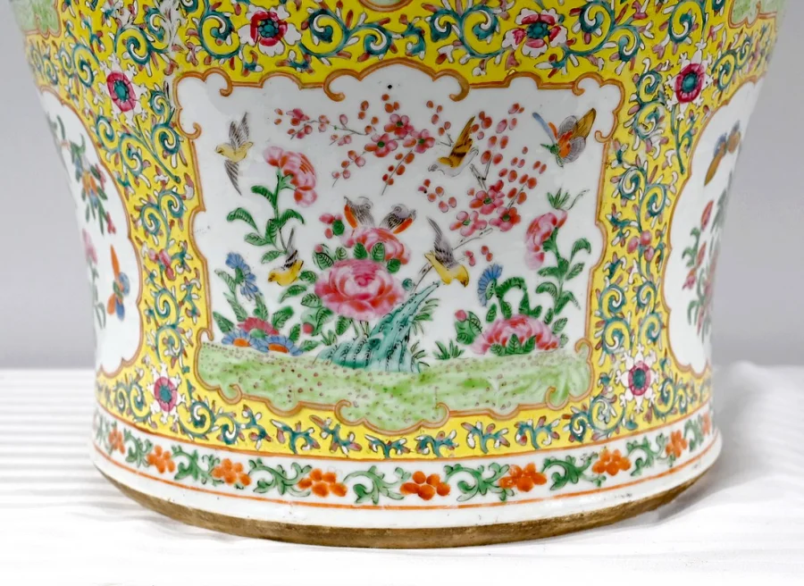 Importante Potiche en Porcelaine, Canton – Fin XIXe