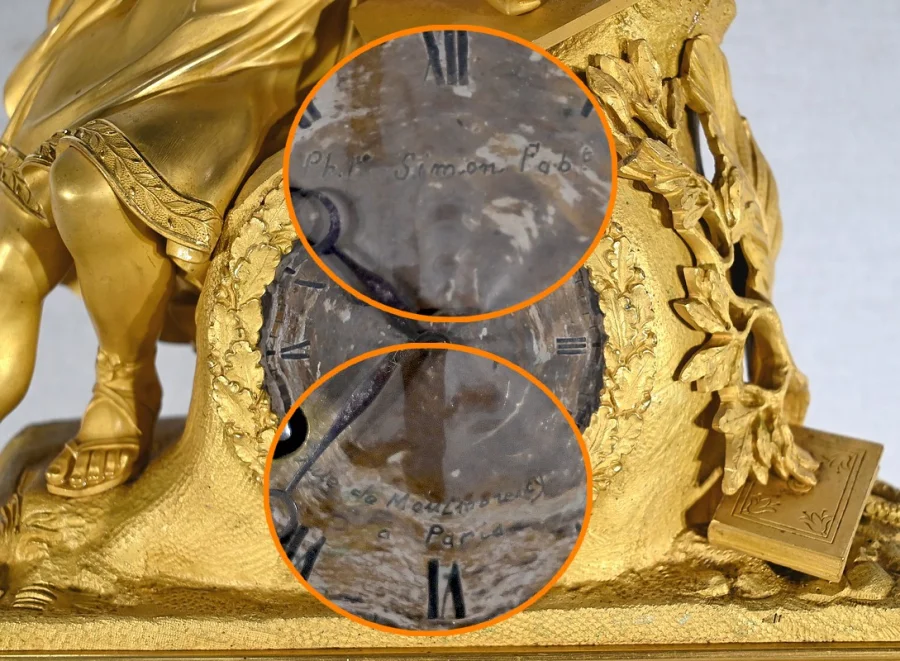 GILT BRONZE CLOCK