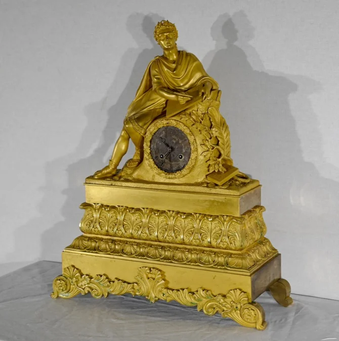 GILT BRONZE CLOCK
