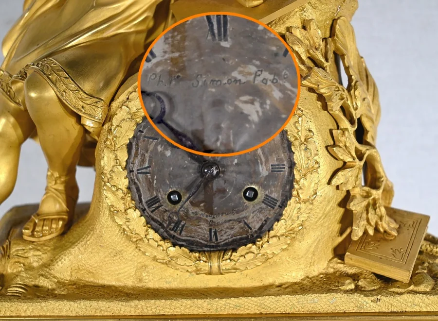 GILT BRONZE CLOCK