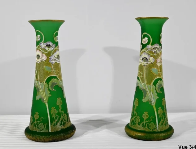 PAIR OF ART NOUVEAU PERIOD VASES
