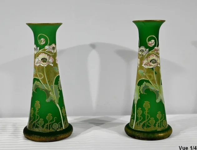 PAIR OF ART NOUVEAU PERIOD VASES