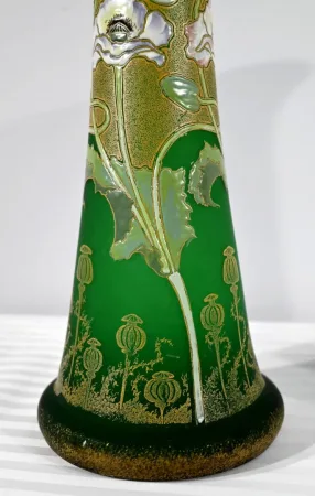 Paire de Vases en Pâte de Verre, Legras, Art Nouveau – Fin XIXe