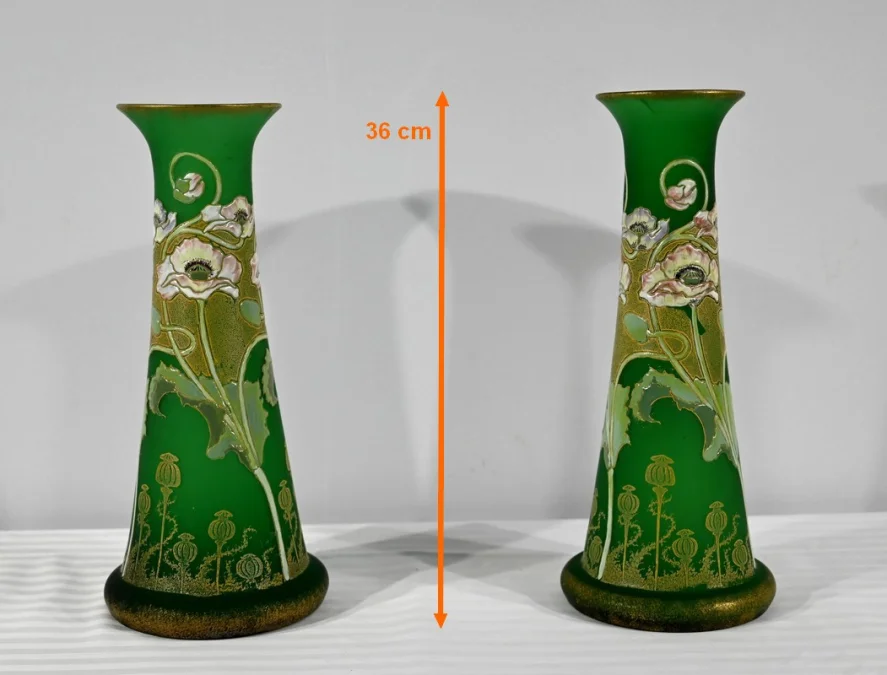 PAAR JUGENDSTIL-VASEN