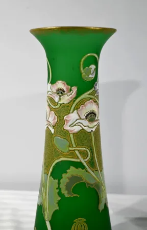Paire de Vases en Pâte de Verre, Legras, Art Nouveau – Fin XIXe