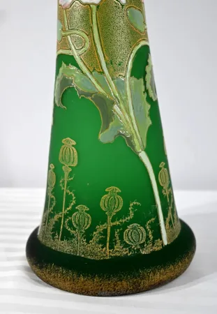 Paire de Vases en Pâte de Verre, Legras, Art Nouveau – Fin XIXe