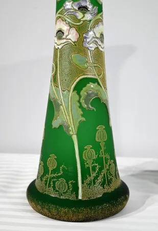 Paire de Vases en Pâte de Verre, Legras, Art Nouveau – Fin XIXe