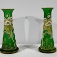 Paire de Vases en Pâte de Verre, Legras, Art Nouveau – Fin XIXe