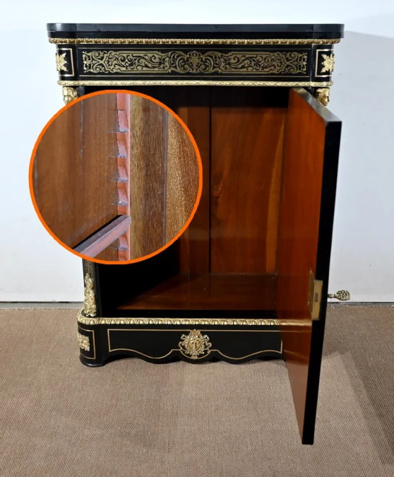 Meuble d’Appui en Poirier Noirci, époque Napoléon III – Milieu XIXe
