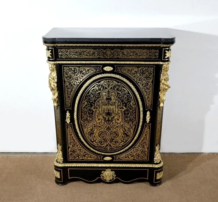 Meuble d’Appui en Poirier Noirci, époque Napoléon III – Milieu XIXe