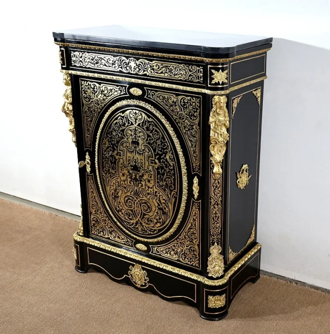 Meuble d’Appui en Poirier Noirci, époque Napoléon III – Milieu XIXe