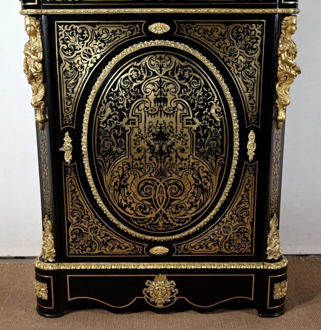 Meuble d’Appui en Poirier Noirci, époque Napoléon III – Milieu XIXe