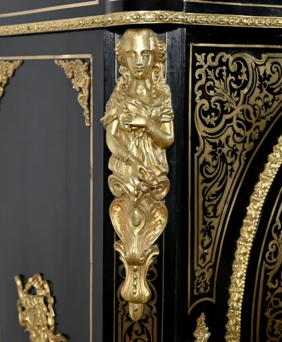 Meuble d’Appui en Poirier Noirci, époque Napoléon III – Milieu XIXe
