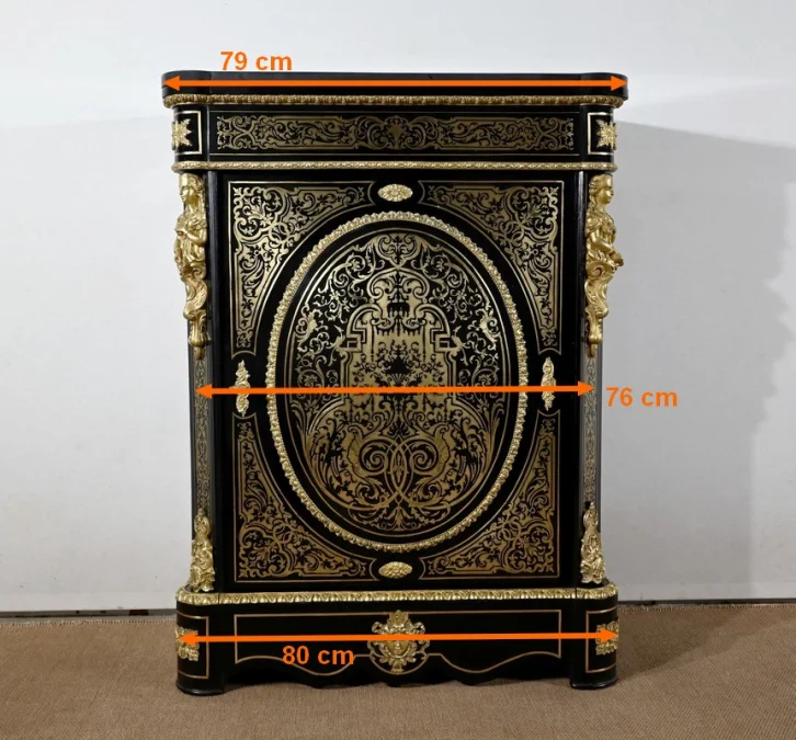 Meuble d’Appui en Poirier Noirci, époque Napoléon III – Milieu XIXe