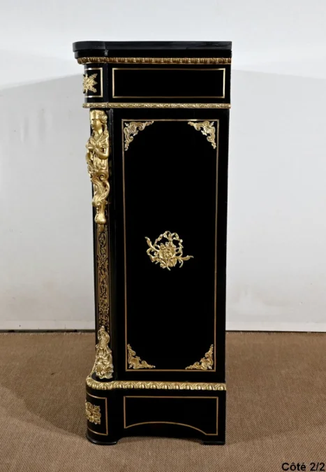 Meuble d’Appui en Poirier Noirci, époque Napoléon III – Milieu XIXe