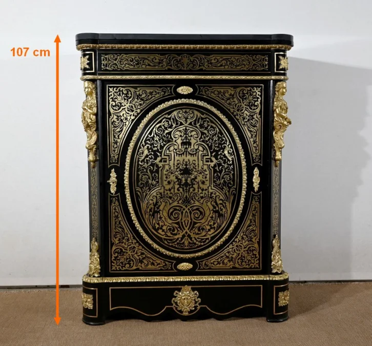 Meuble d’Appui en Poirier Noirci, époque Napoléon III – Milieu XIXe