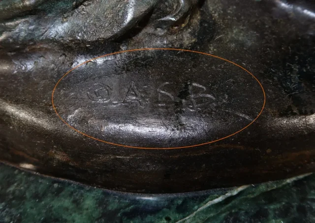 Important Bronze « La Dame au Lévrier » d’après D. Chiparus – XXe