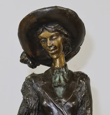 Important Bronze « La Dame au Lévrier » d’après D. Chiparus – XXe