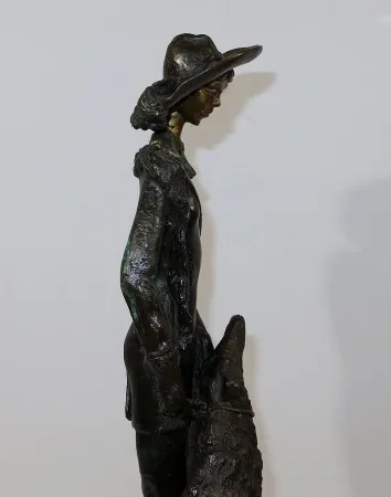 BRONZE STATUETTE after D. CHIPARUS