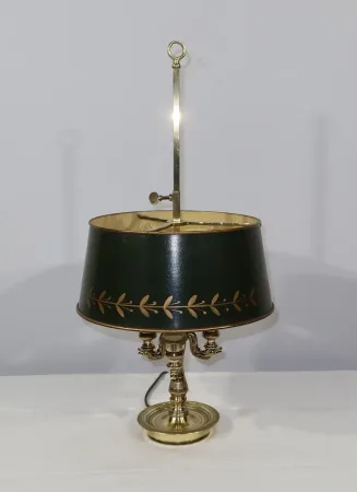 Lampe Bouillotte en Bronze Doré, goût Empire – 1900