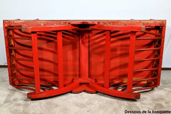 Palanquin Barreaudé en Teck, Chine – Fin XIXe