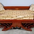 Palanquin Barreaudé en Teck, Chine – Fin XIXe