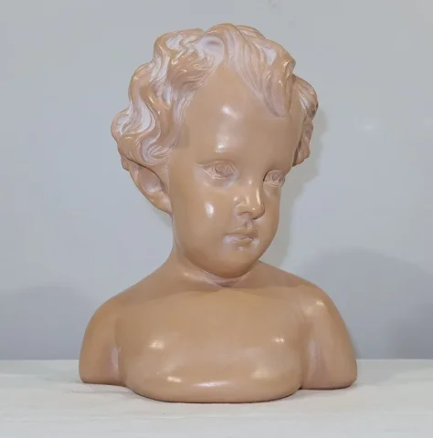 Sculpture « L’Enfant », signée JP-MD – Milieu XXe