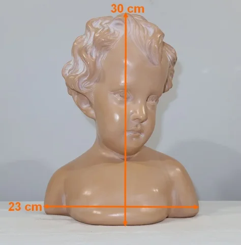 Sculpture « L’Enfant », signée JP-MD – Milieu XXe