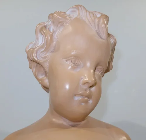 Sculpture « L’Enfant », signée JP-MD – Milieu XXe
