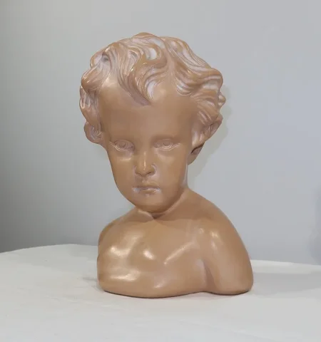 Sculpture « L’Enfant », signée JP-MD – Milieu XXe