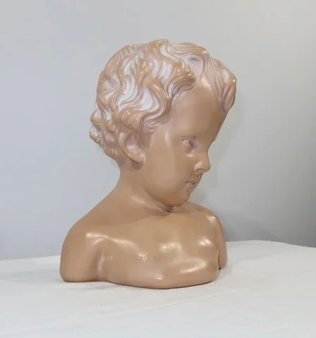 Sculpture « L’Enfant », signée JP-MD – Milieu XXe