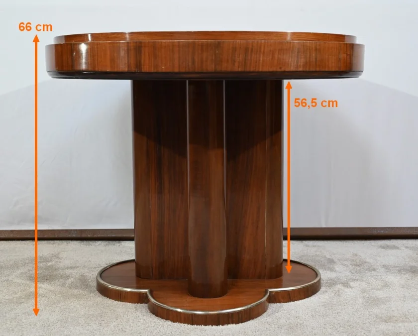Guéridon en Acajou, attribué à J.Leleu, Art Déco – 1940