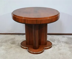 Guéridon en Acajou, attribué à J.Leleu, Art Déco – 1940